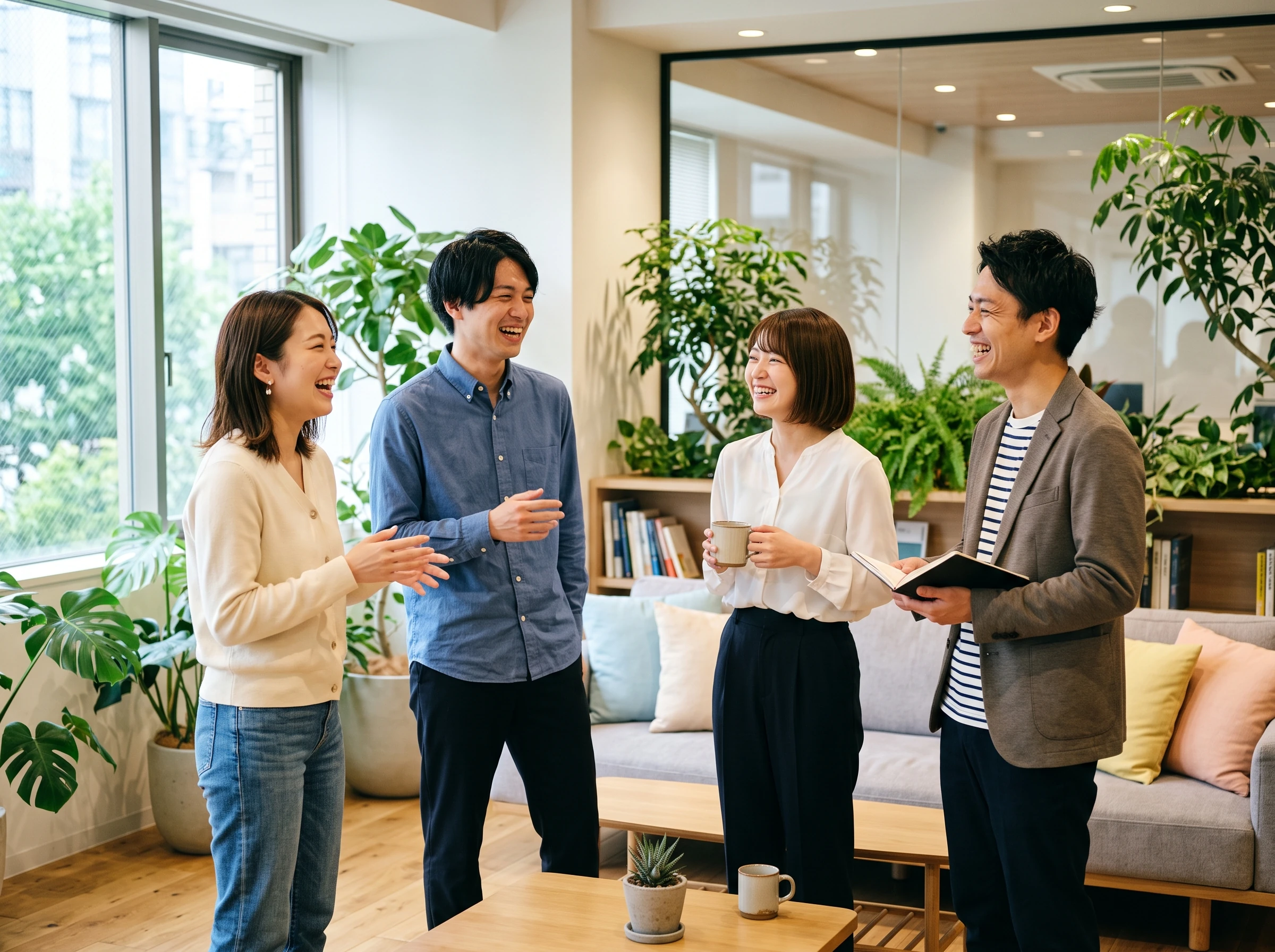 Entikのメンバーが一緒に企画や制作を進めている様子