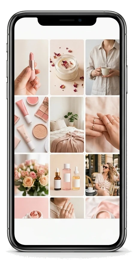 運用中のInstagramフィードデザイン